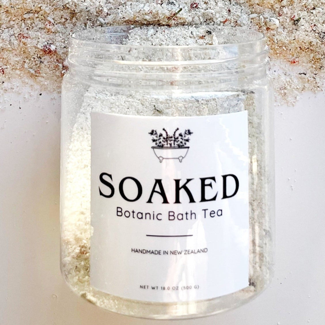 Bath soak, tub teas and bath teas for the body. 
